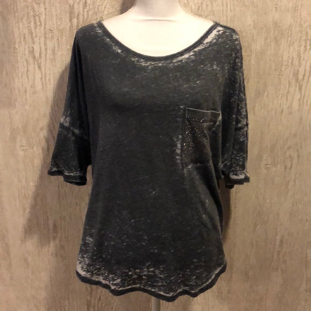 Urban X Bleached Grey Short-Sleeve Pocket Shirt